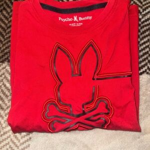 Psycho Bunny Kids Red Graphic Tee Size 10-12